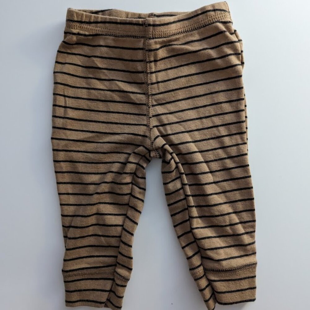 Carter's brown and black stripe leggings